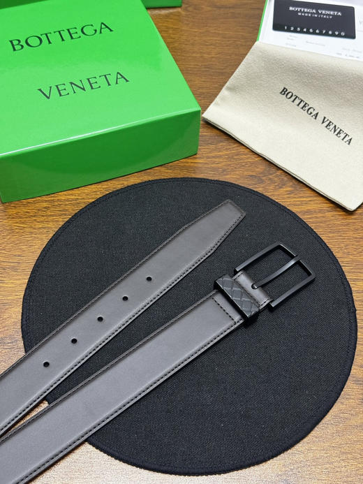 春夏特惠💰320 BV男士腰带 BOTTEGA VENETA 带身宽3.5cm 编织圆环腰带 商品图1