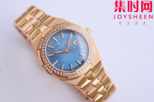 新品—随心所至 启幕无畏之行 VC江诗丹顿新款Overseas CC纵横四海女款系列1225v/1205v 冰蓝面 女士石英腕表 表径33mm 商品图1