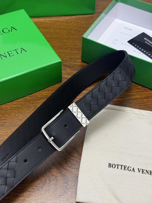春夏特惠💰400 BV男士腰带 BOTTEGA VENETA 带身宽3.5cm 编织牛皮腰带 商品图2