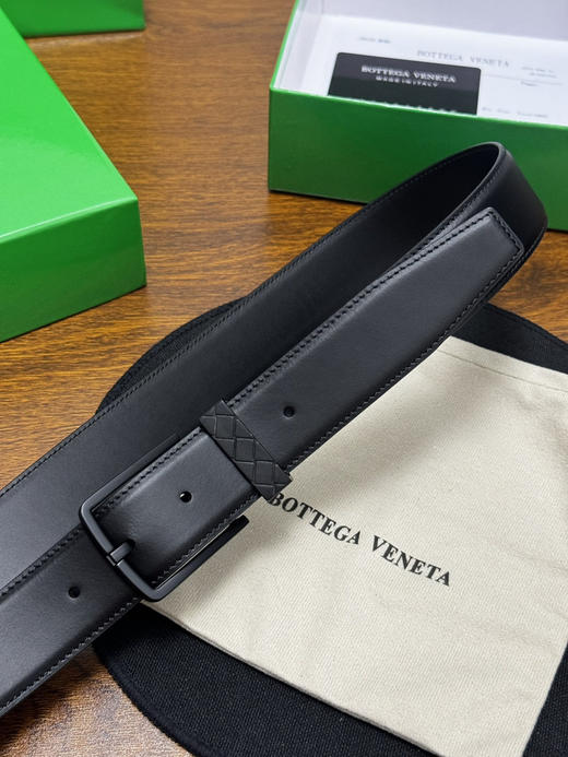 春夏特惠💰320 BV男士腰带 BOTTEGA VENETA 带身宽3.5cm 编织圆环腰带 商品图5