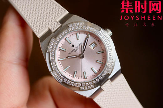 新品—随心所至 启幕无畏之行 VC江诗丹顿新款Overseas CC纵横四海女款系列1225v/1205v 樱花粉 女士石英腕表 表径33mm 商品图1