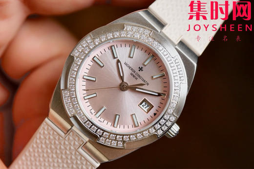 新品—随心所至 启幕无畏之行 VC江诗丹顿新款Overseas CC纵横四海女款系列1225v/1205v 樱花粉 女士石英腕表 表径33mm 商品图2