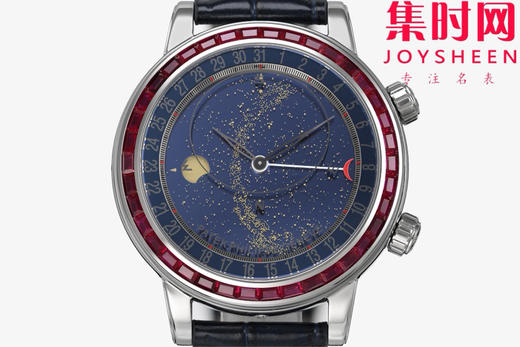 PPF百达翡丽星空 超级复杂功能时计6104系列【彩钻圈】男士腕表 表径44mm 把「天文复杂功能」凝缩成一整片会转动的星空宇宙 商品图1