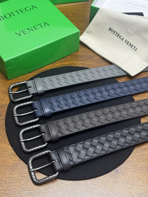 春夏特惠💰270 BV男士腰带 BOTTEGA VENETA 带身宽3.5cm 小牛皮皮革手工编织，手工编织新款牛皮经典之作 商品图6