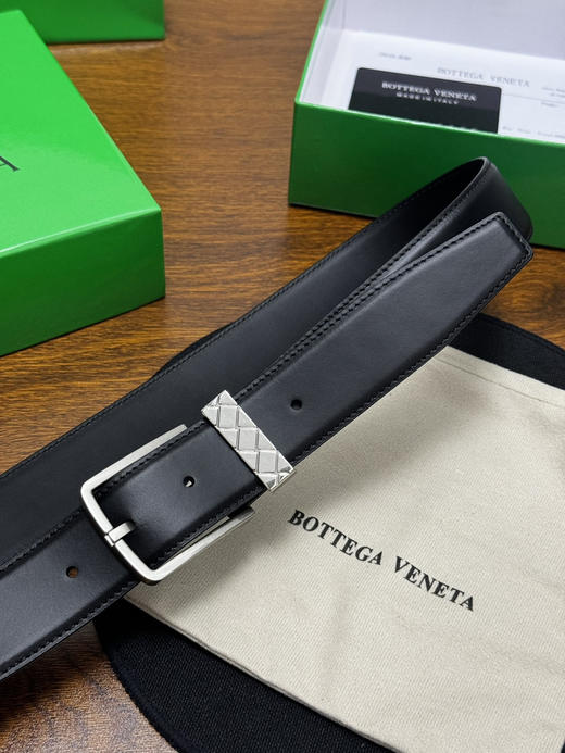 春夏特惠💰320 BV男士腰带 BOTTEGA VENETA 带身宽3.5cm 编织圆环腰带 商品图5
