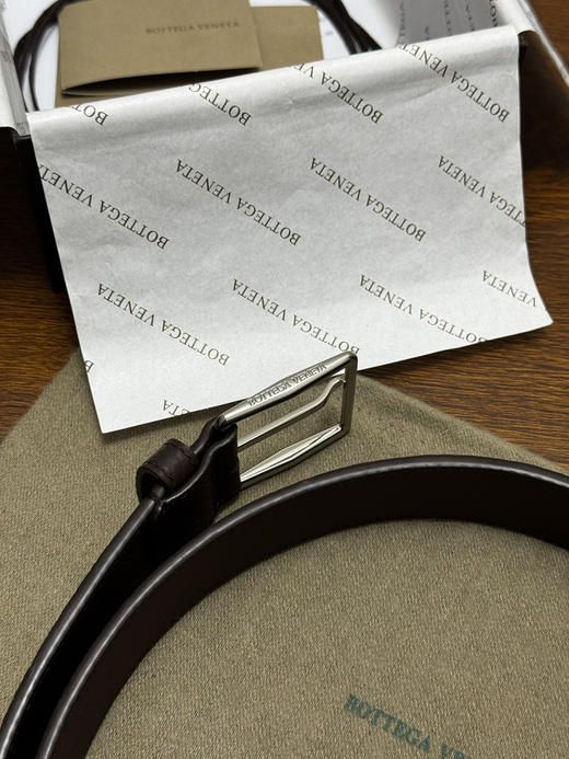 春夏特惠💰380 BV男士腰带 BOTTEGA VENETA   带身宽3.5cm Intrecciato编织腰带 荔枝纹 商品图3