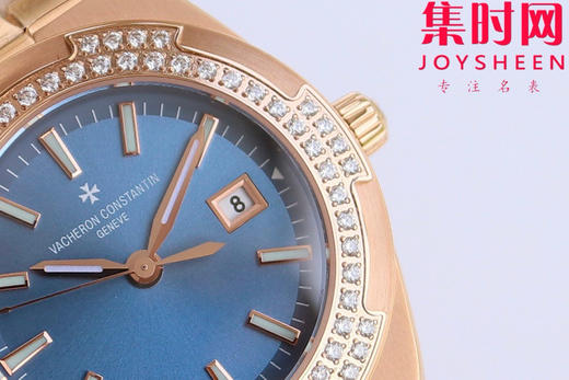 新品—随心所至 启幕无畏之行 VC江诗丹顿新款Overseas CC纵横四海女款系列1225v/1205v 冰蓝面 女士石英腕表 表径33mm 商品图5