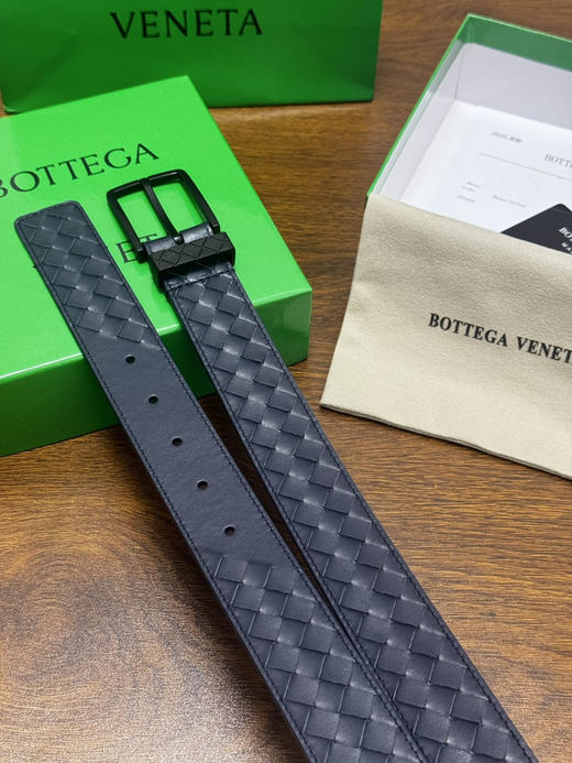 春夏特惠💰400 BV男士腰带 BOTTEGA VENETA 带身宽3.5cm 编织牛皮腰带 商品图5