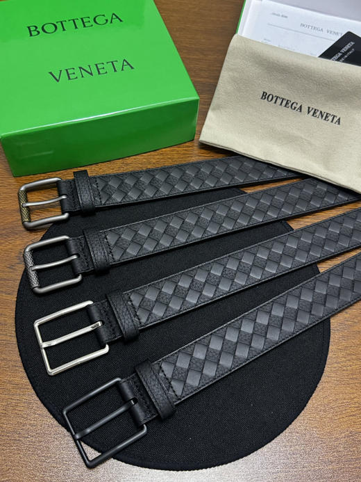 春夏特惠💰400 BV男士腰带 BOTTEGA VENETA   带身宽3.5cm 小牛皮皮革手工编织，手工编织新款牛皮经典之作 商品图6