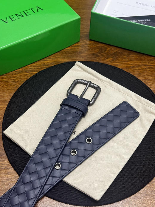 春夏特惠💰270 BV男士腰带 BOTTEGA VENETA 带身宽3.5cm 小牛皮皮革手工编织，手工编织新款牛皮经典之作 商品图1