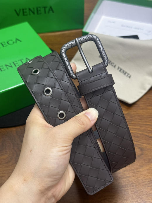 春夏特惠💰270 BV男士腰带 BOTTEGA VENETA 带身宽3.5cm 小牛皮皮革手工编织，手工编织新款牛皮经典之作 商品图2