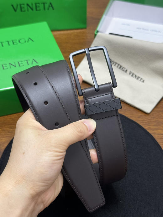 春夏特惠💰320 BV男士腰带 BOTTEGA VENETA 带身宽3.5cm 编织圆环腰带 商品图3