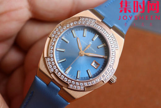 新品—随心所至 启幕无畏之行 VC江诗丹顿新款Overseas CC纵横四海女款系列1225v/1205v 冰蓝面 女士石英腕表 表径33mm 商品图2