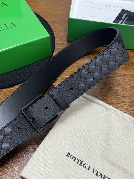 春夏特惠💰400 BV男士腰带 BOTTEGA VENETA   带身宽3.5cm 小牛皮皮革手工编织，手工编织新款牛皮经典之作 商品图4