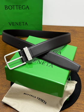 春夏特惠💰320 BV男士腰带 BOTTEGA VENETA 带身宽3.5cm 编织圆环腰带