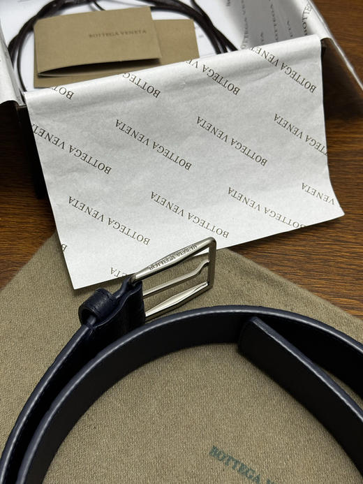 春夏特惠💰380 BV男士腰带 BOTTEGA VENETA   带身宽3.5cm Intrecciato编织腰带 荔枝纹 商品图3