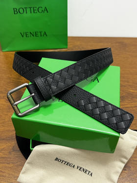 春夏特惠💰400 BV男士腰带 BOTTEGA VENETA   带身宽3.5cm 小牛皮皮革手工编织，手工编织新款牛皮经典之作