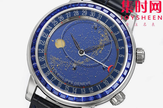 PPF百达翡丽星空 超级复杂功能时计6104系列【彩钻圈】男士腕表 表径44mm 把「天文复杂功能」凝缩成一整片会转动的星空宇宙 商品图4