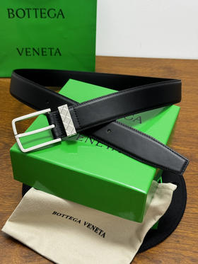 春夏特惠💰320 BV男士腰带 BOTTEGA VENETA 带身宽3.5cm 编织圆环腰带