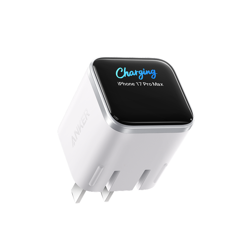 Anker安克 45W安心充Smart 智能屏显充电器 适用iPhone17/16系列通用 A121D