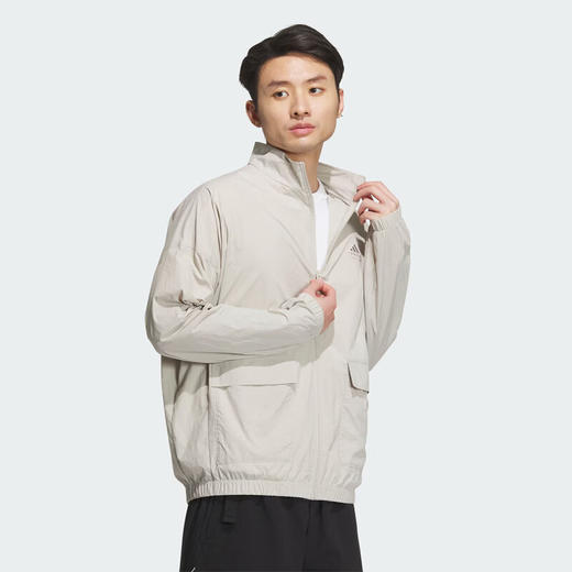Adidas/阿迪达斯外套男秋季新款宽松立领夹克衫防风运动服IT3955 商品图2