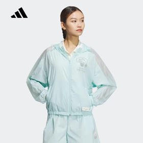 adidas/阿迪达斯女士梭织休闲夹克外套JN6656