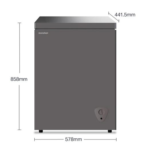 容声 冰柜 BD/BC-100Z10HNLAK 暖灰色 100升 单温区卧式冰柜 直冷 顶开式 一级能效 PCM内胆 变温柜 商品图0