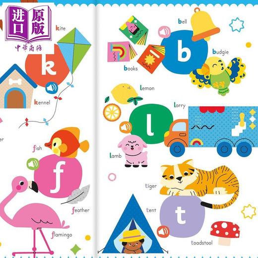 【中商原版】发声书 语音 My First Phonics Sound Book 英文原版 儿童活动与玩具书纸板书 互动式语音学习 大开本 进口童书 商品图2