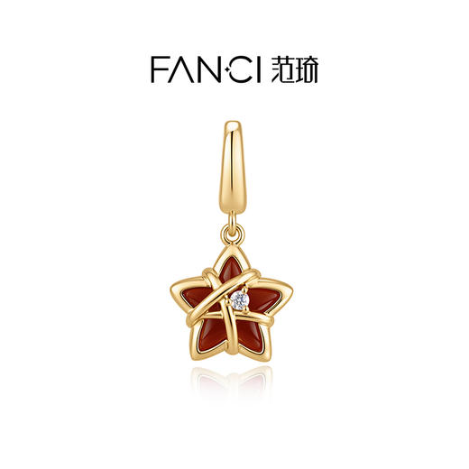 Fanci范琦【幸运星系列】祈愿红挂坠diy手链项链925银女 商品图0
