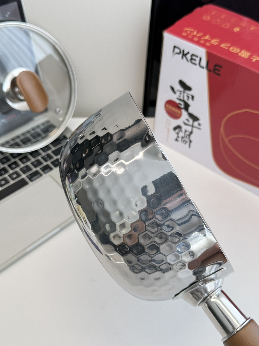 一人食食品级304不锈钢雪平锅1.5L