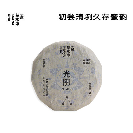 光阴·永德大雪山生普 | 40g/饼 | 普洱茶类 商品图0