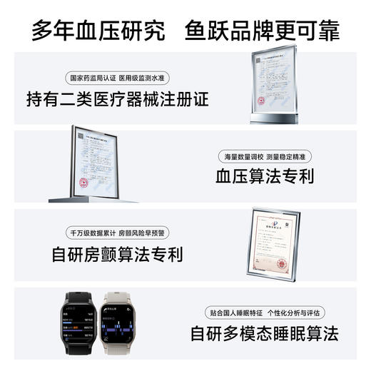 鱼跃智能手表watchA1运动家用电子血压计测量仪高精准 商品图1
