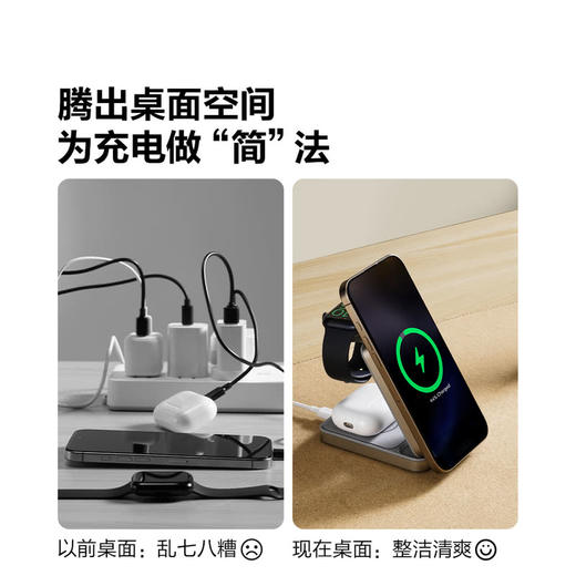 MM 山姆 摩米士 折叠三合一无限充电器 商品图3