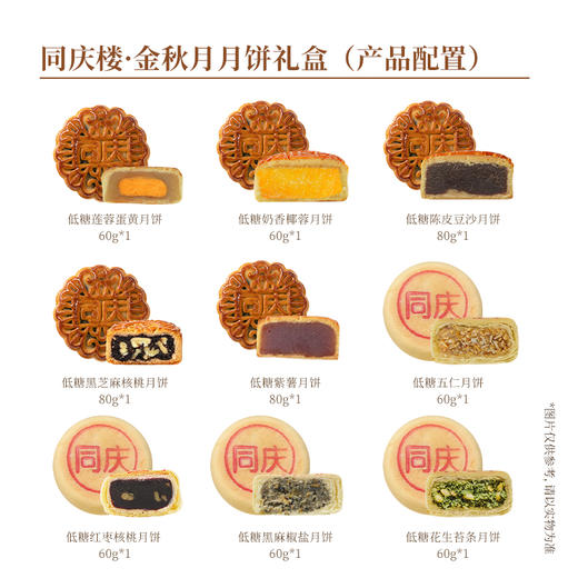 【团圆中秋】中华老字号 同庆楼 金秋月（9饼9味）600g★棒棒糖优选 商品图4