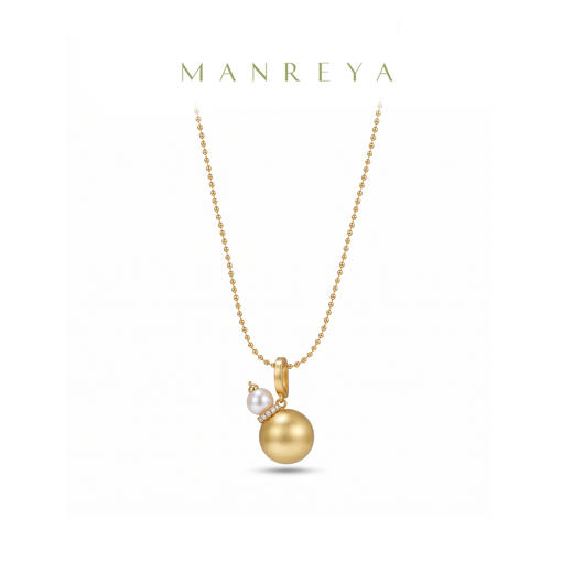 Manreya玛芮雅“葫光珠韵”海水珍珠项链珍珠耳钉【礼袋+证书+礼盒】 商品图10