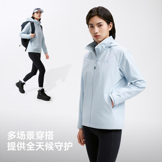 伯希和户外休闲衣女2026新款轻量防泼水外套防风耐磨徒步夹克男款 商品图4