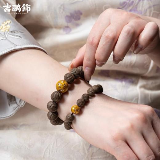 情侣款  非遗大漆珠 五行合香珠手串  非遗 国标 天然草本手工制作  非遗大漆珠每一颗都不一样 介意慎拍 商品图1