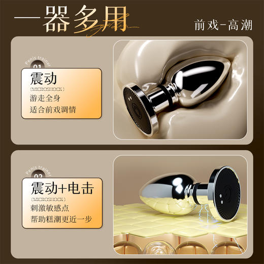 【情趣用品】谜姬 金属电击肛塞后庭调教 商品图3