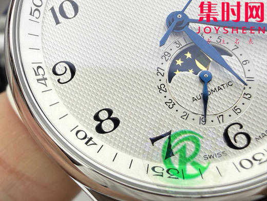 CR浪琴名匠月相系列 四针月相 名匠月相42mm 经典数字面 自动机械 男士腕表 商品图4