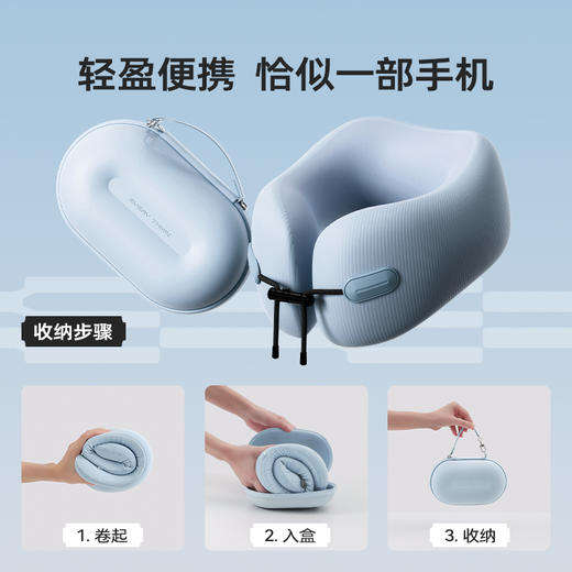 【随身收纳 记忆回弹】睡洞 小胶囊颈枕U型枕 柔和支撑颈部 久靠不闷汗 EC3 商品图0