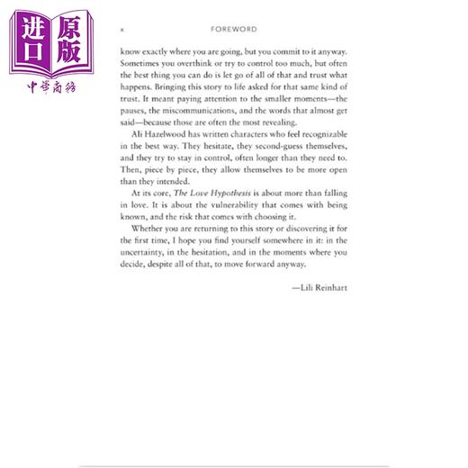 预售 【中商原版】爱情假说 剧集版 美剧封面版 女主Lili Reinhart作序 新增两番外 英文原版 The Love Hypothesis Ali Hazelwood  商品图2