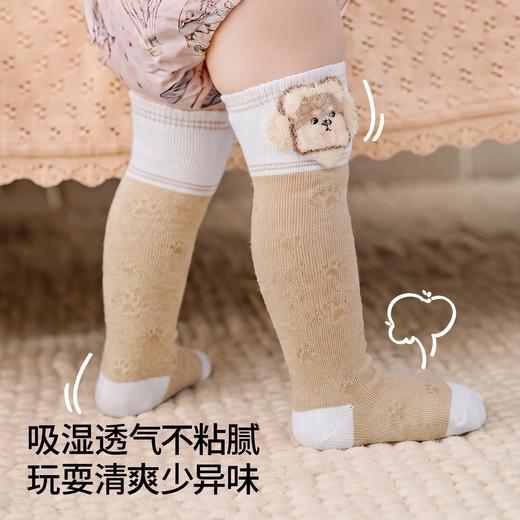 【婴童服配】嫚熙宝宝袜子婴幼儿长筒袜不勒脚透气长袜男女小童百搭过膝袜 商品图4