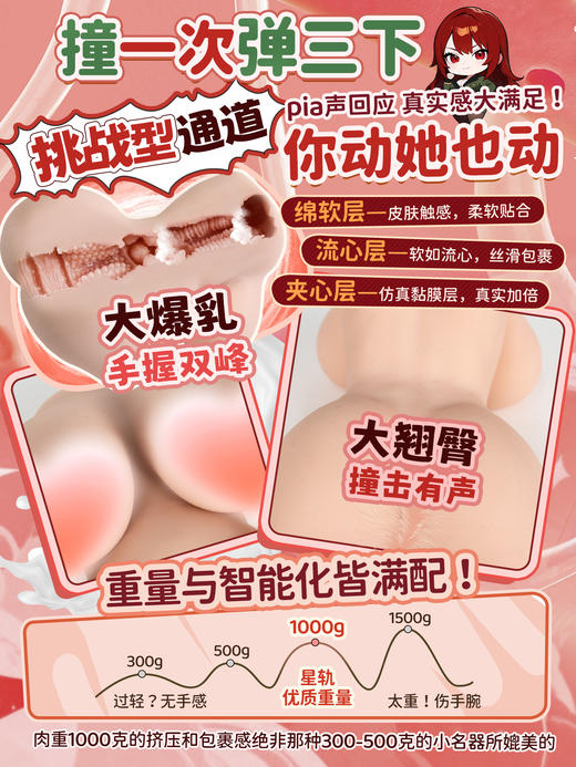 造梦物语试炼导师星轨智能AI倒模飞机杯男用名器阴臀膜自慰器APP 商品图4