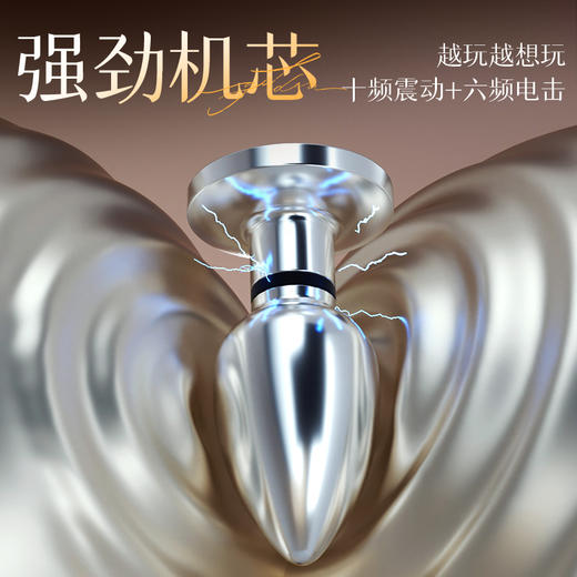 【情趣用品】谜姬 金属电击肛塞后庭调教 商品图4