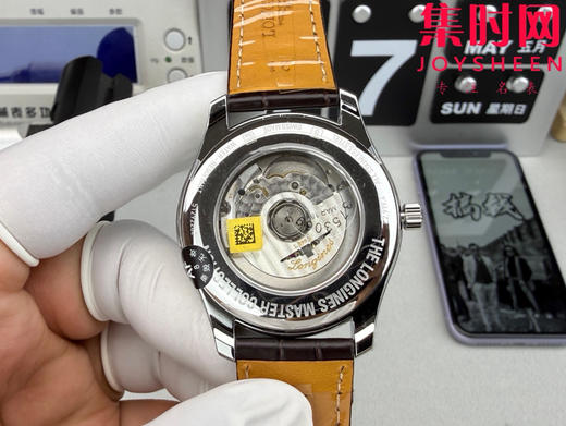 CR浪琴名匠月相系列 四针月相 名匠月相42mm 白盘钻面 自动机械 男士腕表 商品图7