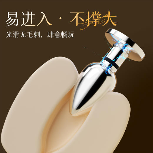 【情趣用品】谜姬 金属电击肛塞后庭调教 商品图5