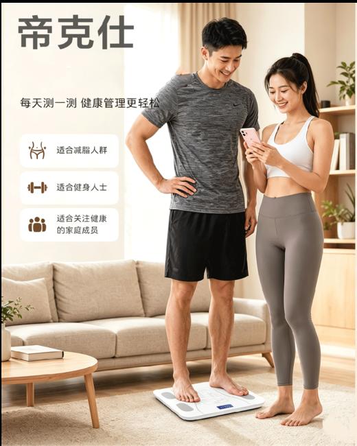 帝克仕·智能体脂秤 | 搭载ai智能，称重即出身体报告，科学减重更轻松！ 商品图1
