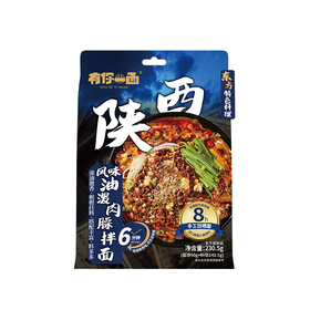 有你一面230.5g陕西风味油泼肉臊拌面