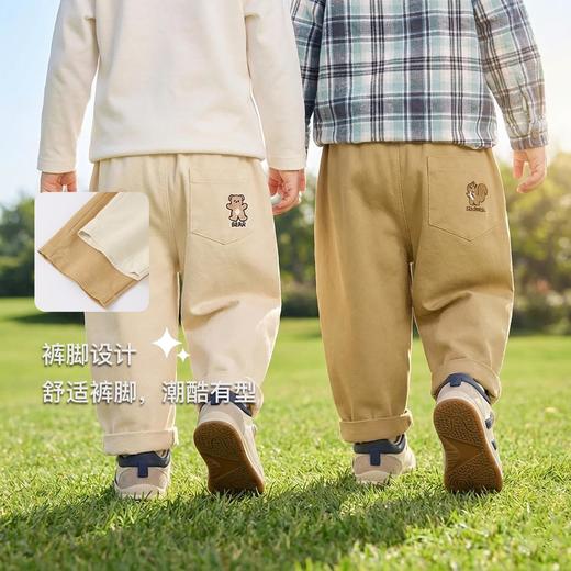 歌贝兔儿童秋装新款宝宝衣服长裤子春装春秋儿童婴儿小童休闲裤纯色潮流73-120★娃娃优选 商品图1