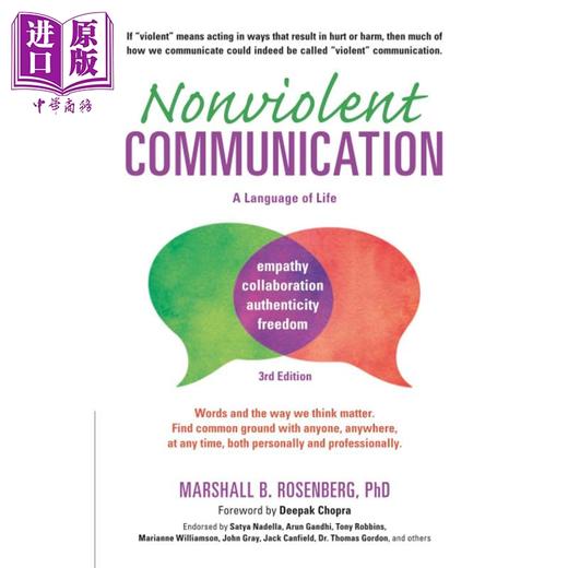 预售 【中商原版】非暴力沟通（第3版）远离内耗 提升人际关系 Nonviolent Communication 英文原版 Marshall B. Rosenberg 商品图1